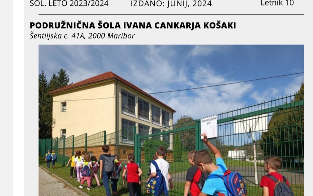 Šolsko glasilo učencev podružnične šole I.C. Košaki 2023/24